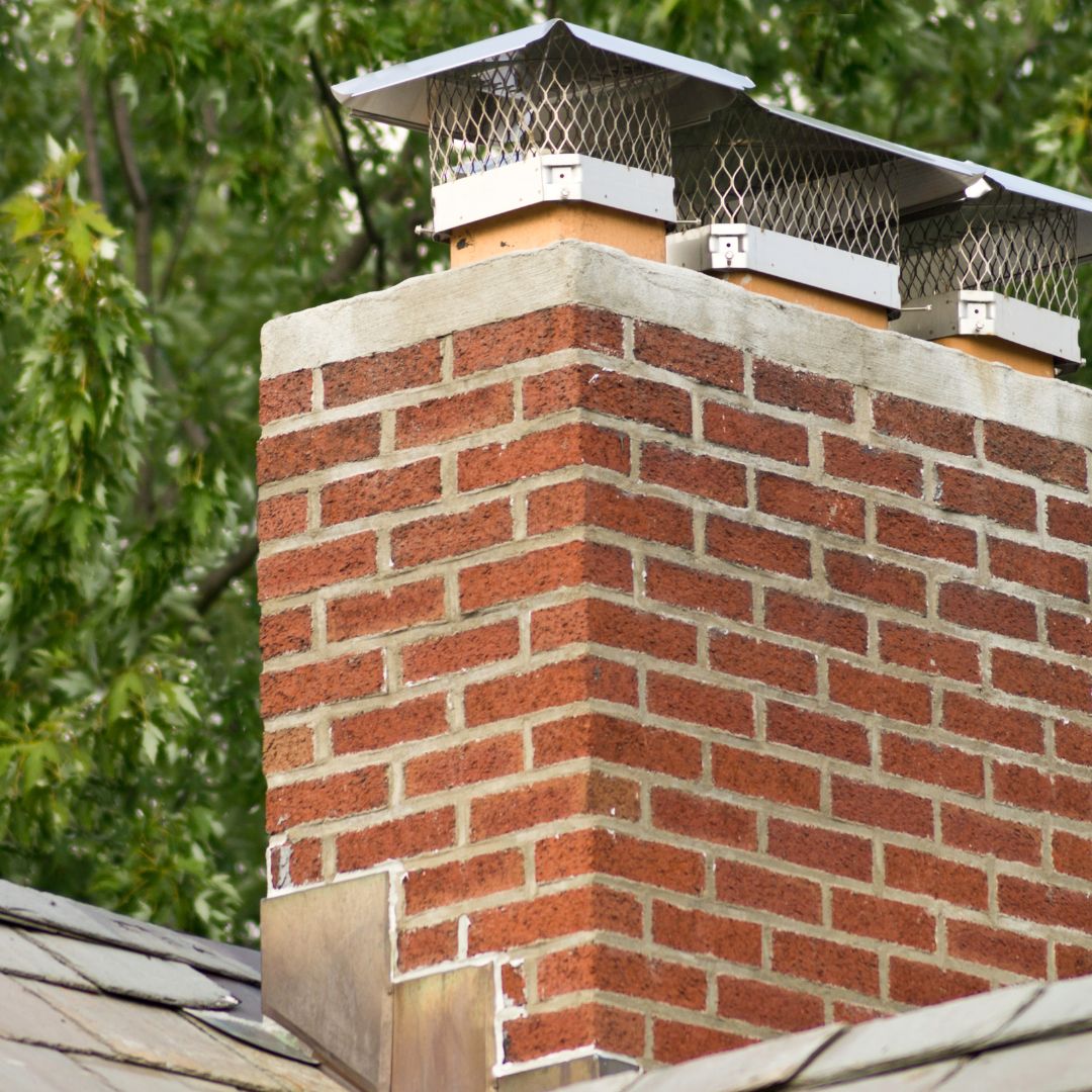 chimney cap metal installation by smoky sweeper 